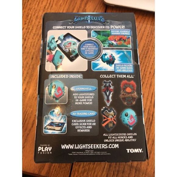 Tomy Lightseekers Awakening Stormshell Storm Order Shield + AR Trading Card NIB - Picture 3 of 3
